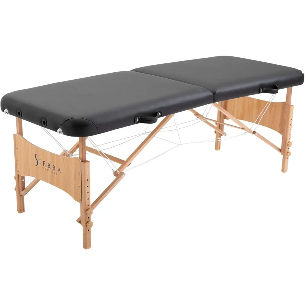 

SierraComfort Basic Portable Massage Table, Black Capsule Bed