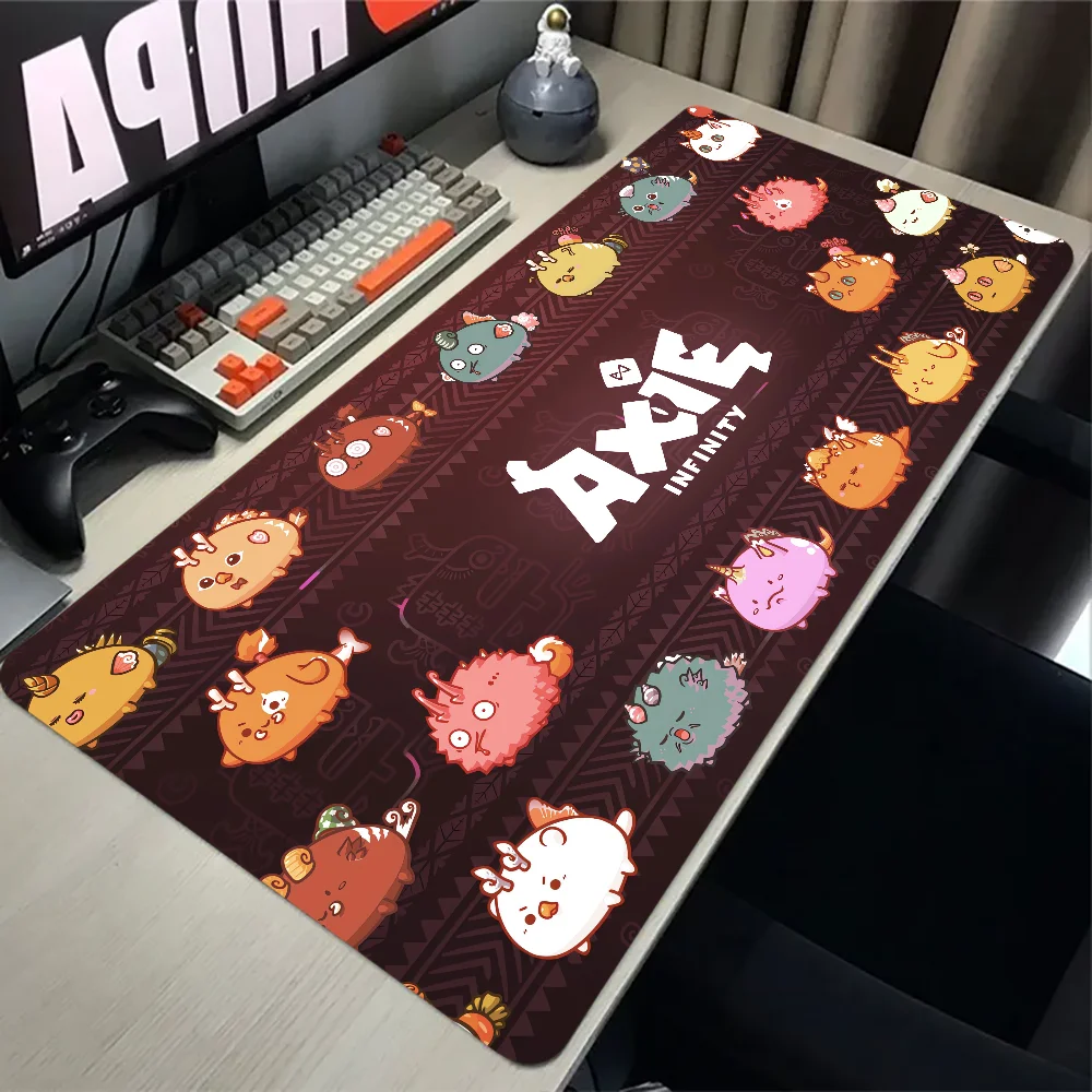 Axie Infinity Large Gaming Mouse Pad Computer Laptop Mousepad Keyboard Pad Desk Mat PC Gamer Mouse Mat Silicone Office Mausepad