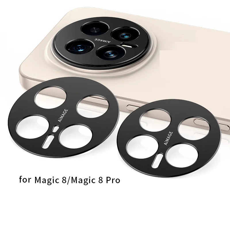 Camera Bezel for Honor Magic 8 Pro Anti Scratch Metal Frame Cover Hollow Film Super Slim Lens Protector Cap Sticker