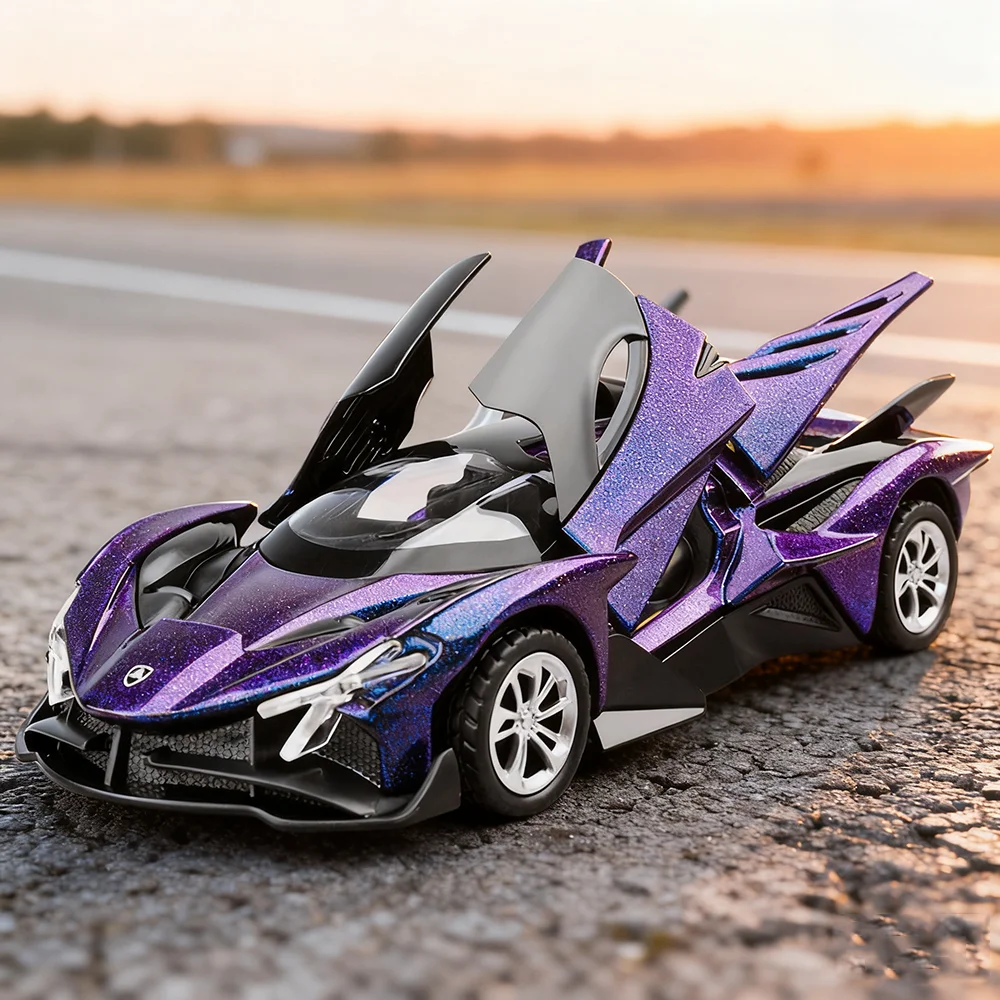 1:36 Apollo EVO Rolls-Royce Cullinan aleación Diecast coche deportivo juguetes modelo sonido luz tirar hacia atrás puertas coches abiertos recoger adorno