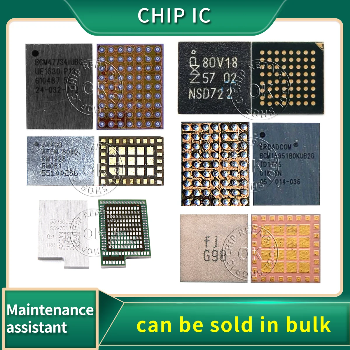 Cavetto Iphone Q2300 USB Charging IC 68827 9PIN Chip Power Charger