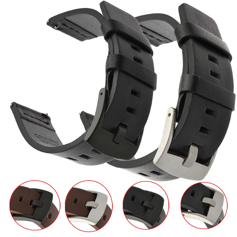 20 مللي متر 22 مللي متر حزام من الجلد ل TicWatch Pro 3 الترا GPS حزام ل TicWatch E3/GTA/GTW/GTX سوار تيك ساعة برو S/X/E2 حزام الساعات
