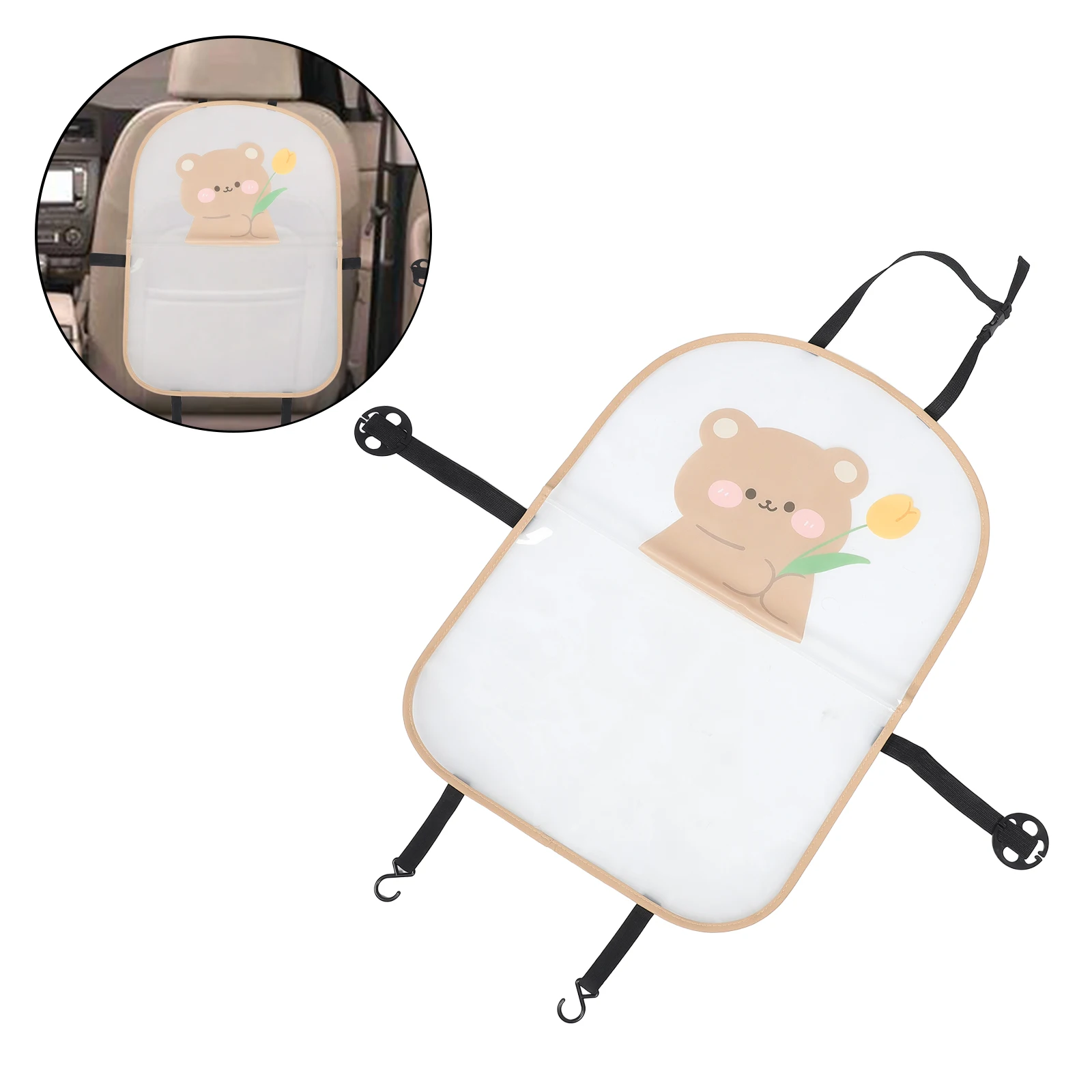 

Kick Pad Car Seat Anti Mat Anti-kick for Seats Backseat Covers Pocket Protector