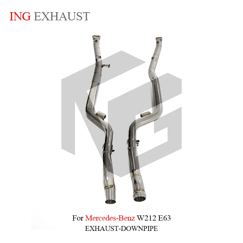 ING Engine Power Race Escape Cataless Downpipe Performance for Mercedes BENZ E63 W212 6.2L Upgrade Tube Header Pipe Exhaust