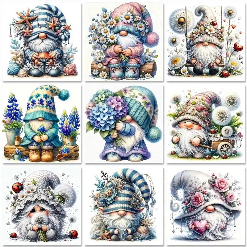 GATYZTORY Diamond Mosaic Gnome New Arrival Picture Rhinestones Cartoon Painting Embroidery 5D DIY Cross Stitch Handmade Gift