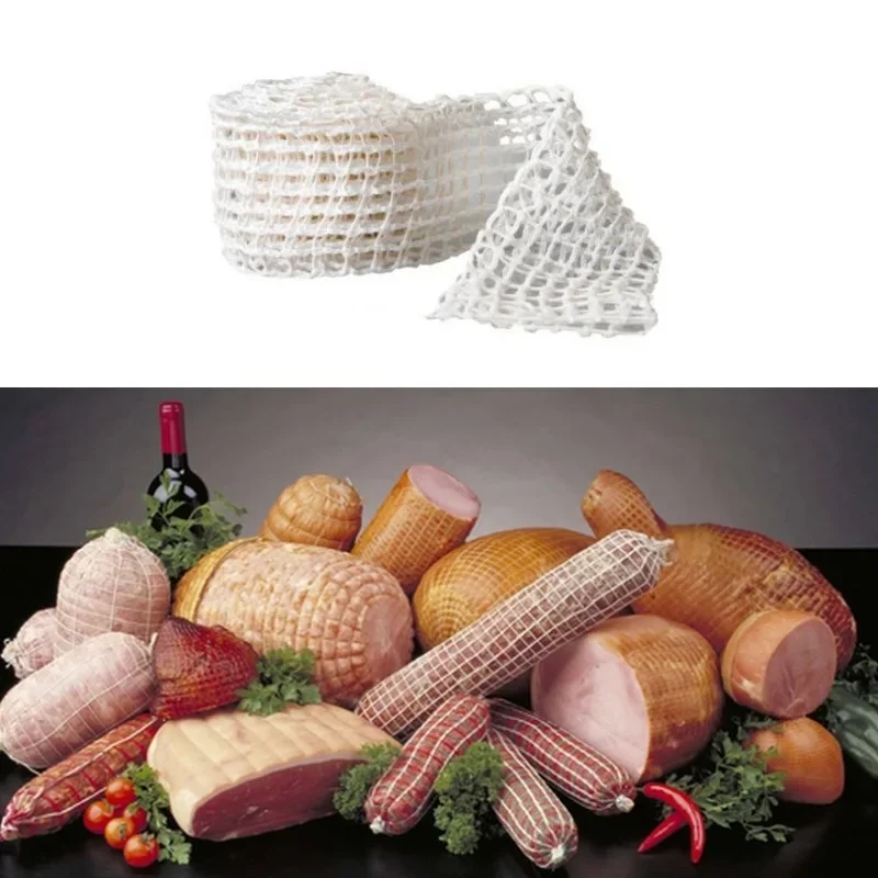 Meat Netting Roll Elastic Ham Sausage Net Butcher's String Hot Dog Sausage Packaging Net Kitchen Accessories Meat Cooking Tools