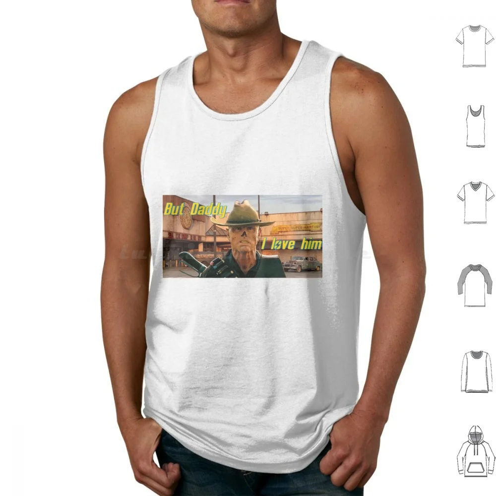 The Ghoul ( The Lover ) Tank Tops Print Cotton New Vegas 76 The Ghoul Cooper Howard Ghoul Tec Walton Goggins