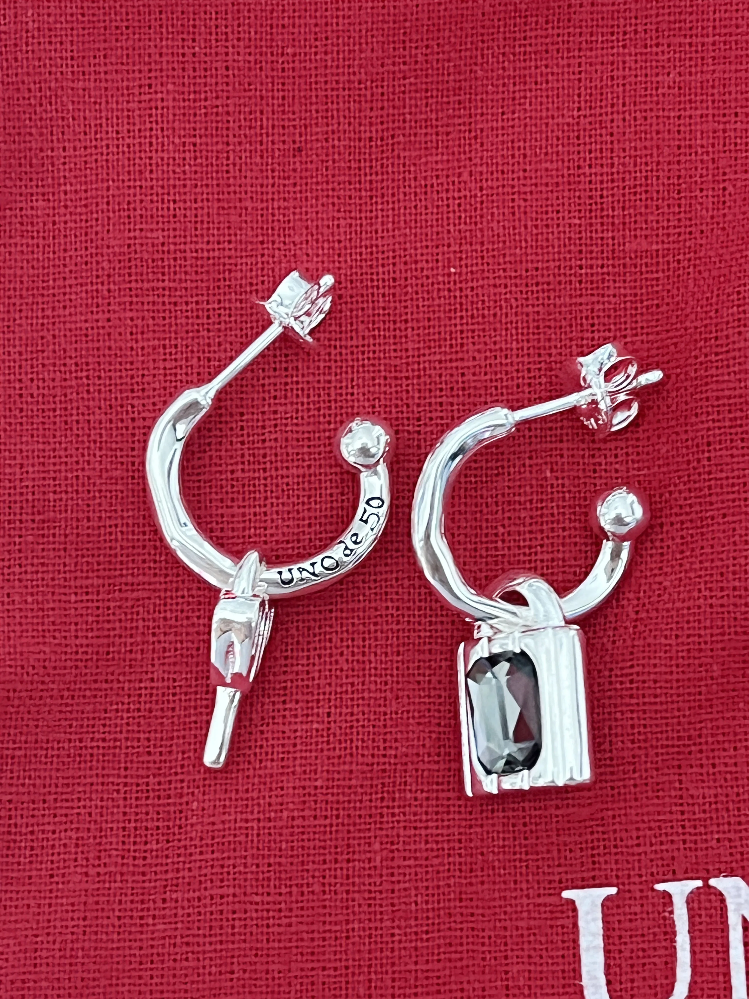 2024 Latest Hot Sales popular Spain UNO de 50 Jewelry Sweet Temperament Key Lock Earrings Women\'s Festival Gift