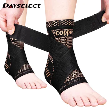 ปลอกทองแดงรัดกล้ามเนื้ออุปกรณ์พยุงข้อเท้าสำหรับโรคเอ็นอักเสบ, plantar fasciitis-บรรเทาอาการบวมและข้อเท้าเคล็ดขัดยอก