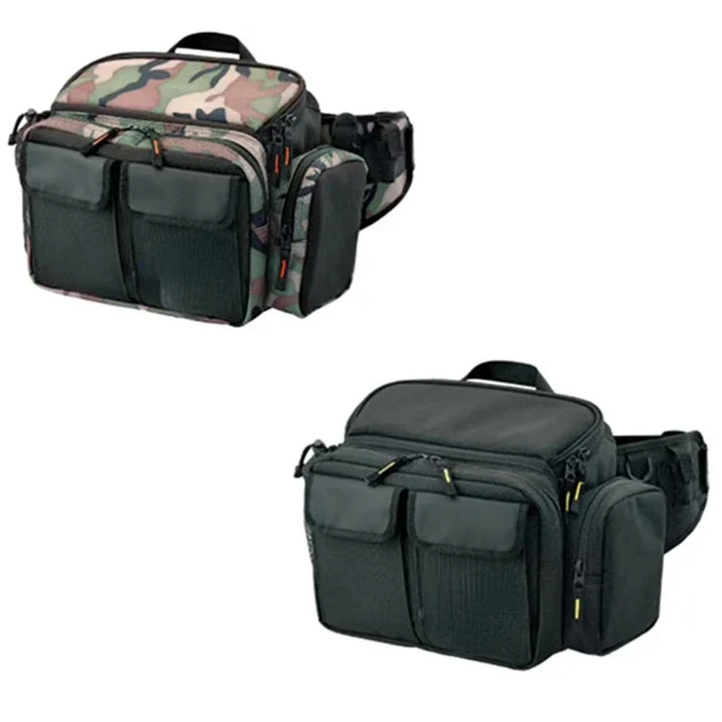 

DW Multifunctional Fishing Bags, Outdoor Sports Camouflage Waist Bag, Lures Tackle Gear Storage Case, Large Capacity