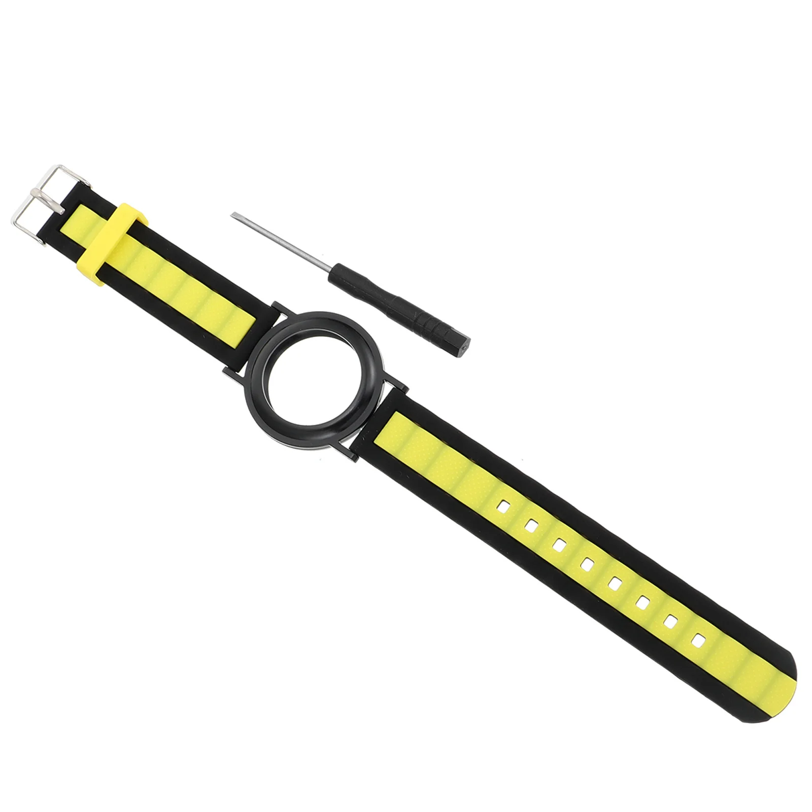 Pulseira de relógio de silicone protetora capa de silicone macia confortável resistente a arranhões à prova de suor seguro