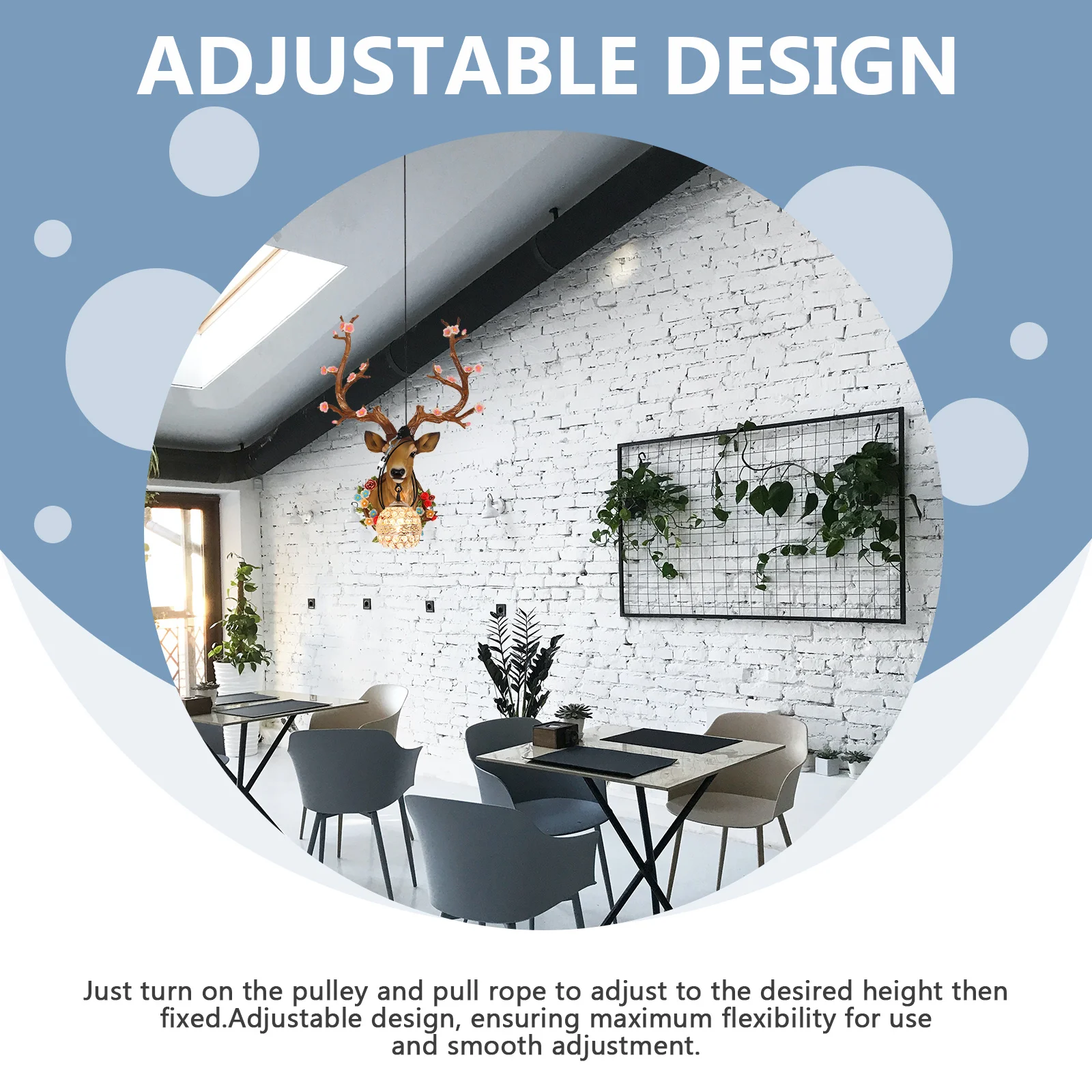 6 Pcs Lift Pulley Heavy Duty Clothes Rack Grow Light Rope Hangers Ratchets Straps Plants Stainless Steel Pp Clip Tie Downs