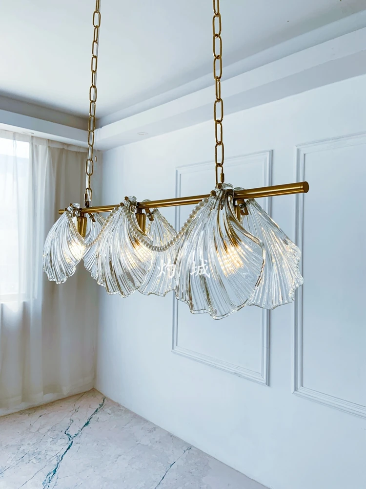 Shell Pearl Light French Restaurant Bar Chandelier Modern Simplicity with American Style Design