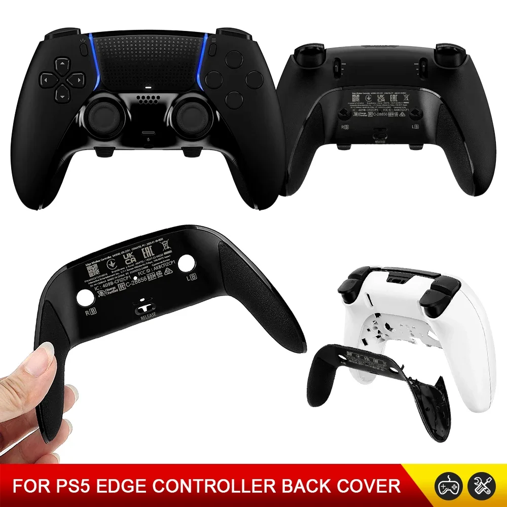 Ersatzgehäuse-Rückseite für PS5 DSE Controller, kompatibel mit PS5 Edge Controller, rutschfeste Abdeckung