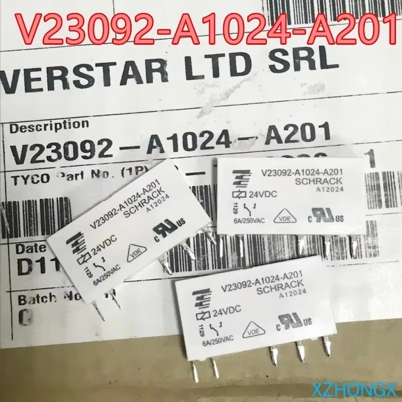Brand new original factory V23092-a1024-a201 24VDC 6A 5-pin relay V23092-A1024-A301