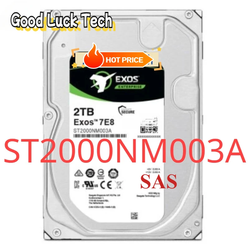 For Sea-gate 2TB ST2000NM003A  Galaxy Enterprise 3.5-inch 2T  Array SAS Disk Storage Server 7200RPM 256MB SAS 3.5 12 Gb/s 256MB