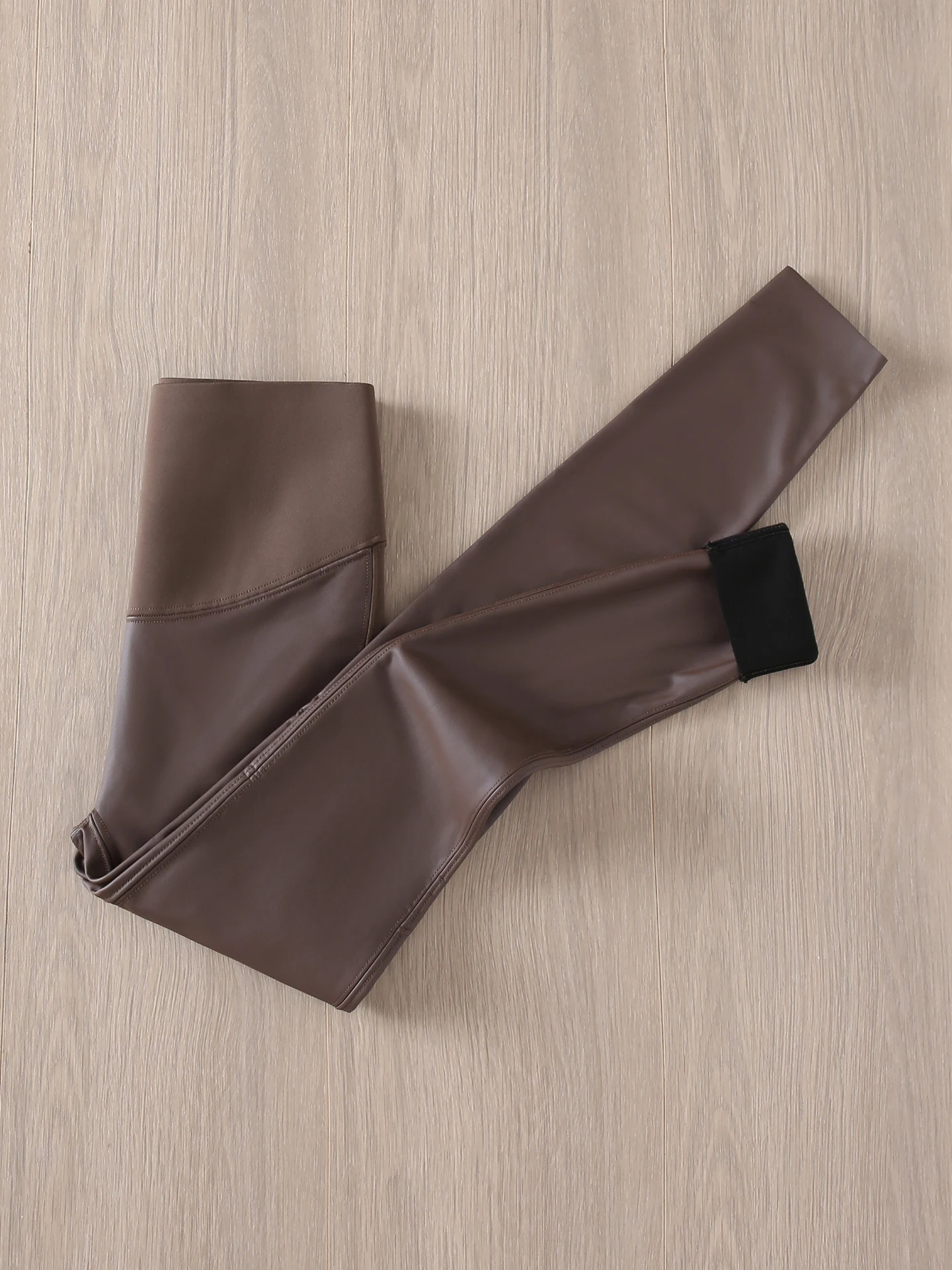 

High Waist Slimming Yoga Pants Women's Long Pants Elastic Fitting Belly Control Leather Pants Hip Lifting Base Layer Pants