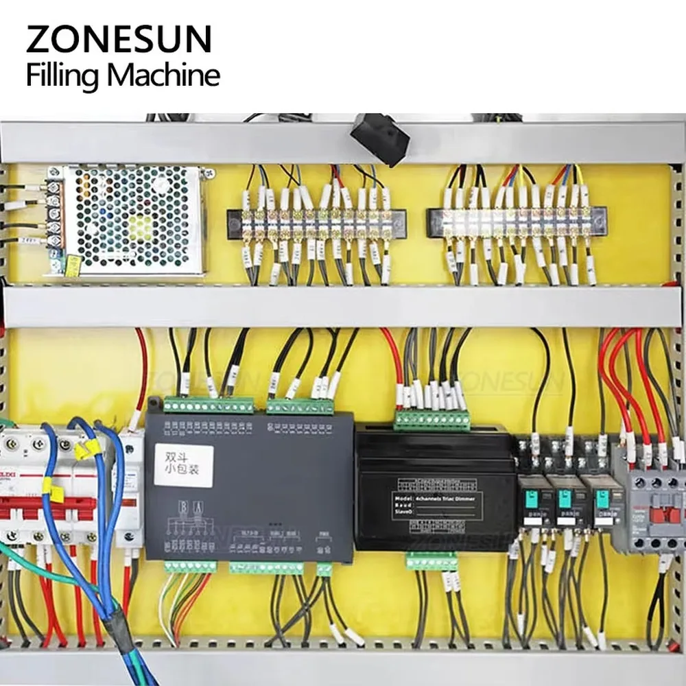 ZONESUN ZS-HG200 Semi Automatic Double Hopper Large Granule Weighing Filling Machine Quantitative Packaging Equipment