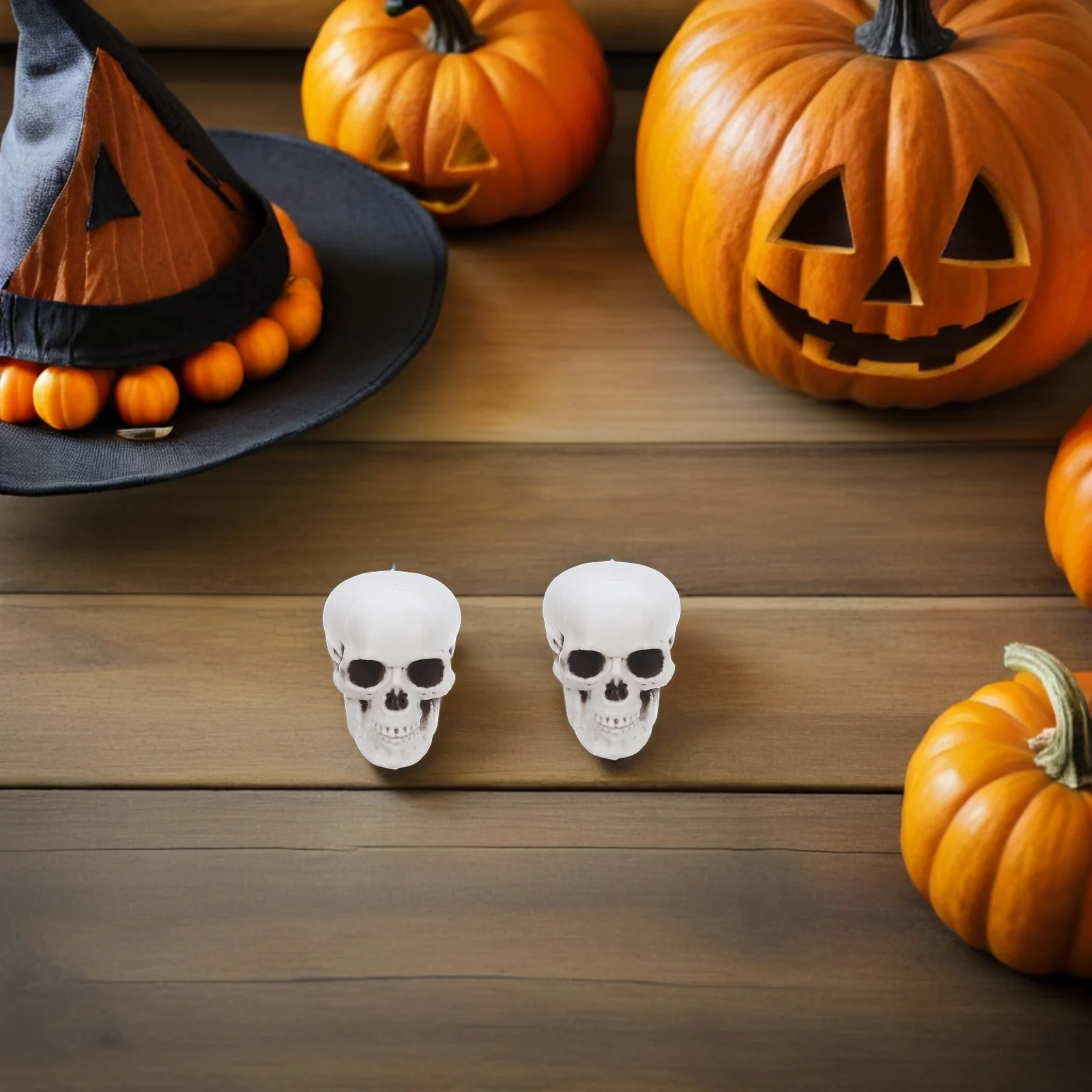 

Kisangel 4Pcs Halloween Mini Plastic Party Decor Spooky Ornament for Holiday Decoration