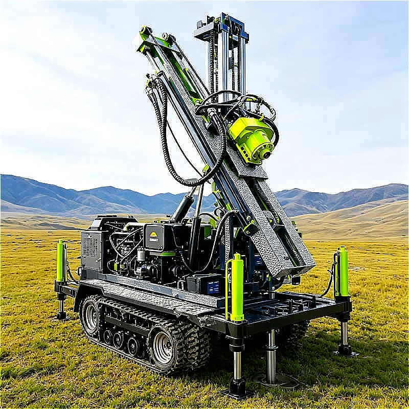 Basic Small Water Well Drill 180m Depth Portable Hydraulic Rig For Garden Home Rural Irrigation Well Drilling Customized