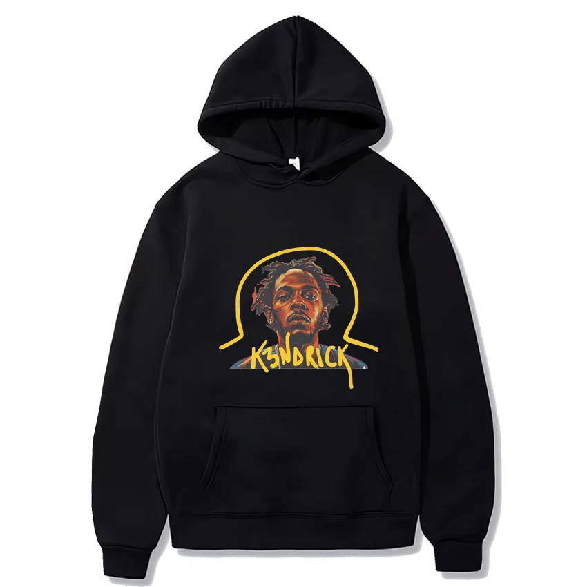 Heißer Verkauf Kendrick Lamar Vintage Grafiken Hoodie Männer Frauen lässig Fleece Langarm Sweatshirt Unisex Hip Hop Streetwear