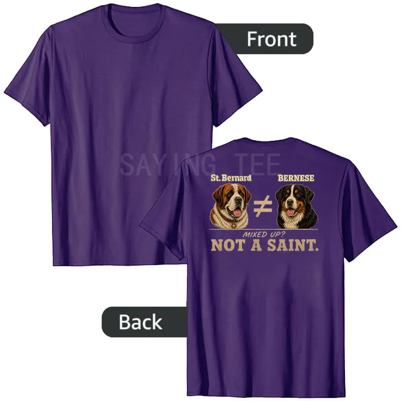 Berner Sennenhund, kein Saint Bernard, lustiges Hundepapa-Grafik-T-Shirt, Y2k-Ästhetik, einzigartiges Neuheitsgeschenk, Witz-Spruch-T-Shirt, lässig – Detail 8