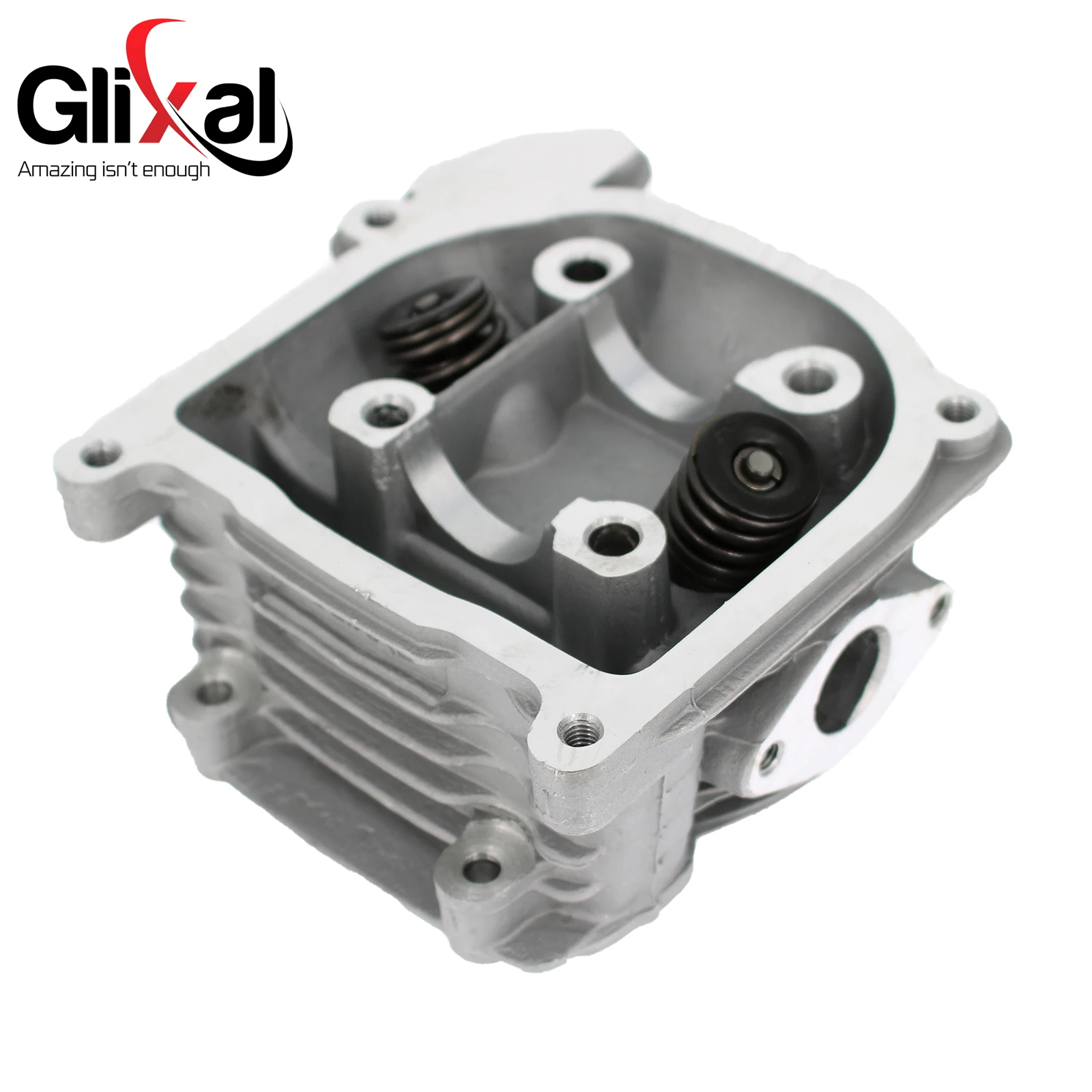 Glixal GY6 49cc 50cc to 105cc Engine 52mm Racing Cylinder Head Assy with Big Valves for 139QMB 139QMA Chinese Scooter Moped ATV