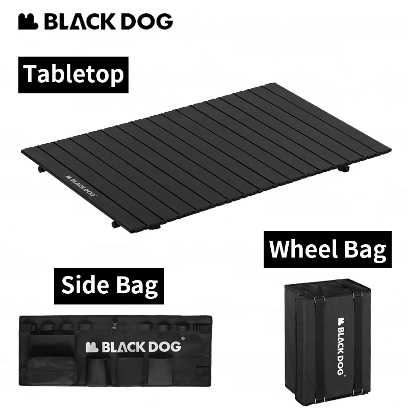 Naturehike BLACKDOG Cart Accessories Table Board Side Bag Wheel Storage Bag Outdoor Camping Cart Tools Pro