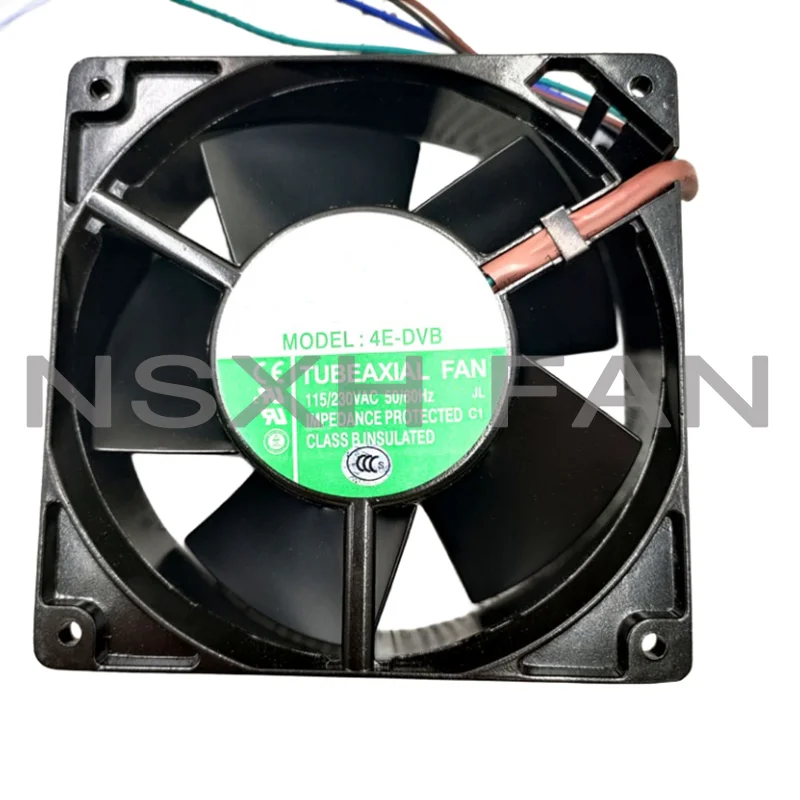 NEW 4E-DVB 115V/230V AC 12038 120*120*38MM HIGH TEMPERATURE RESISTANT ORIGINAL COOLING FAN 4WIRES