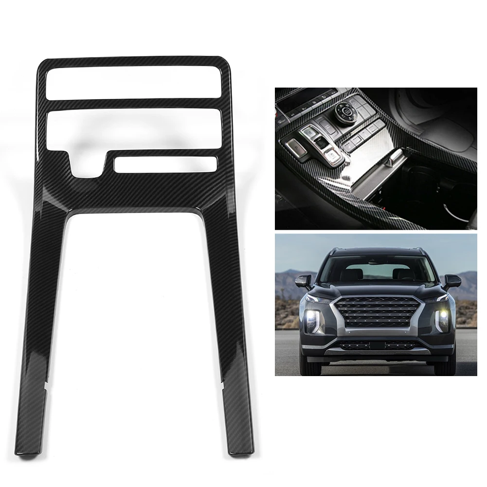 

Накладка на панель переключения передач из карбона для салона автомобиля, подходит для Palisade 2019-2020, рамка панели переключения передач