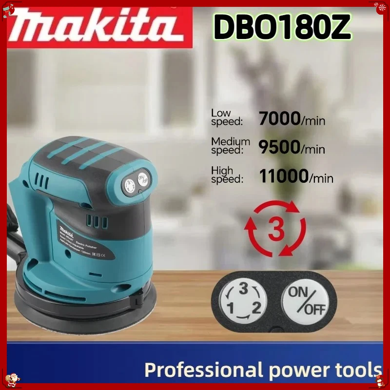 

Makita DBO180Z Brushless Cordless Rechargeable Disc Random Orbital Sander Woodworking Sanding Putty Polishing Bare Tool