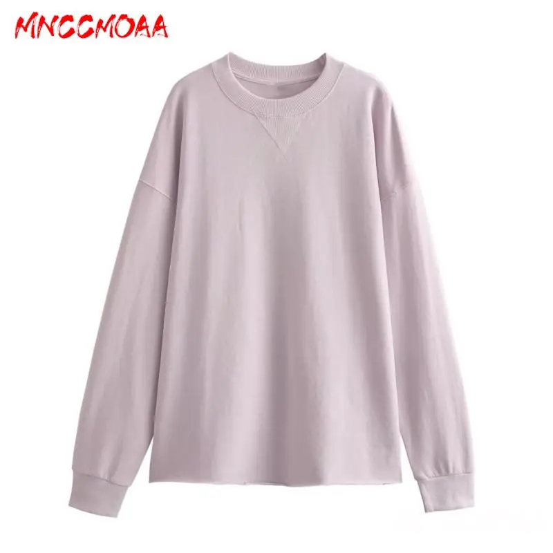 MNCCMOAA-Set di felpa con cappuccio e pantaloni a maniche lunghe da donna, Pullover girocollo, sciolto, Casual, moda femminile, autunno, inverno,