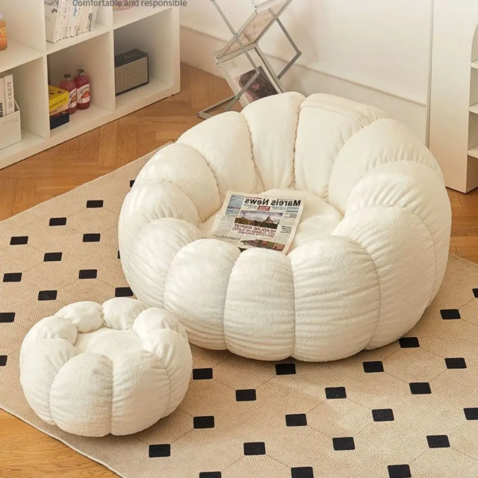 Lazy Sofa Chair balcony Leisure bean bag chair sleep Sofa living room Couch Lamb fleece Bedroom Furniture floor Sofa chair