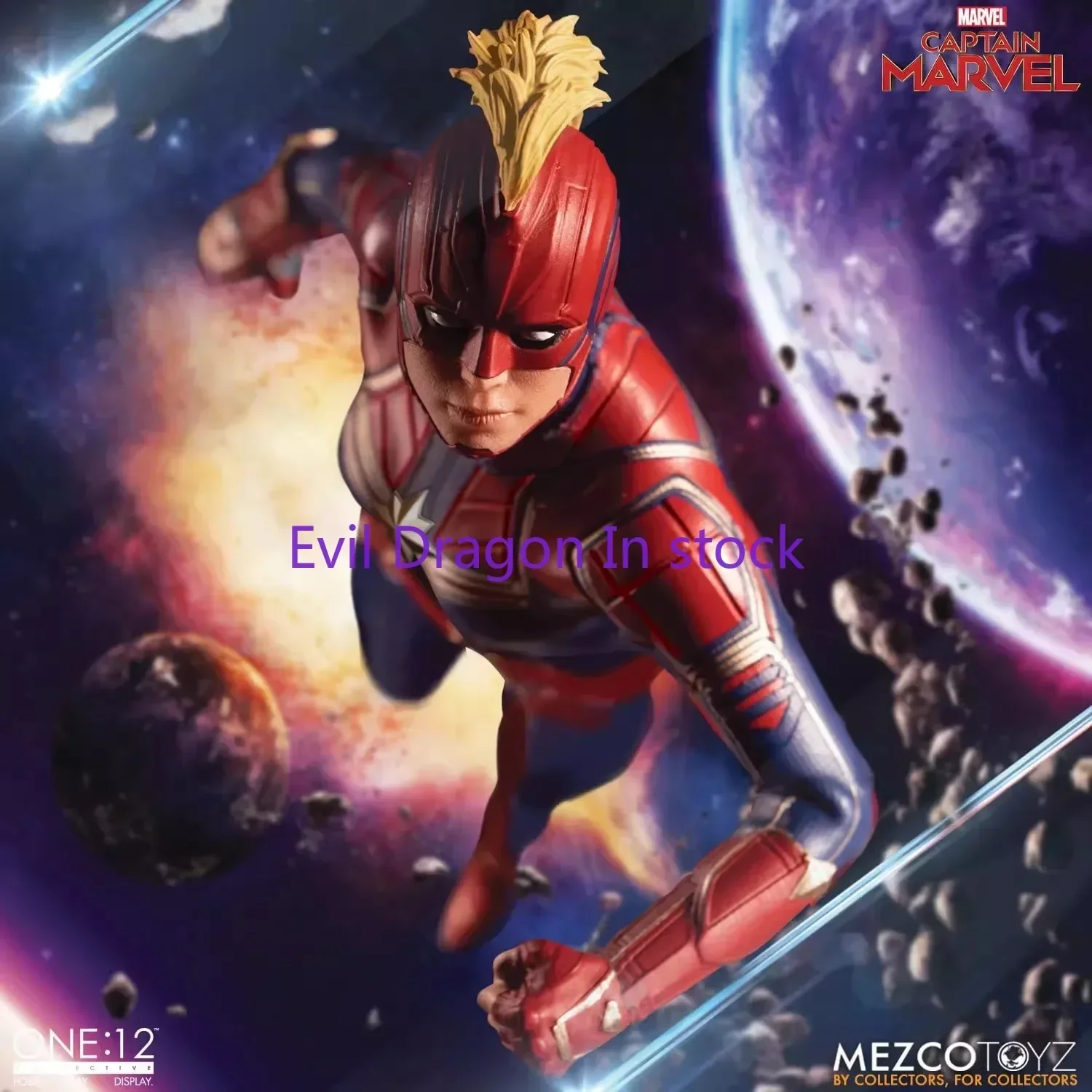 

In Stock 100% Original Mezco 1/12 Scale Collectible Captain Marvel 6Inch Anime Action Figures Full Set Model Toys Figura Gifts