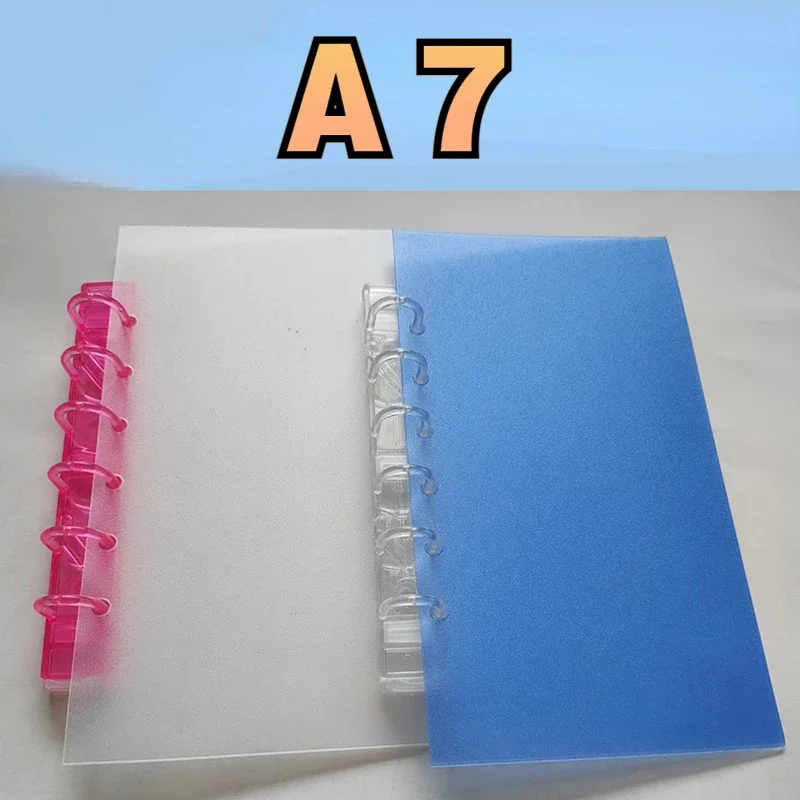 A7 Binder 6-Holes Clip Notebook Losbladige Plastic Bindmiddel Ringen Briefpapier Clip Recept Binding Ringen Classeur Budget Binder