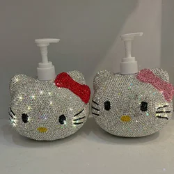 Kawaii hello kitty accessorie bottle sanrio shower gel travel lotion bottle bottling extrusion portable bottle room decor girls
