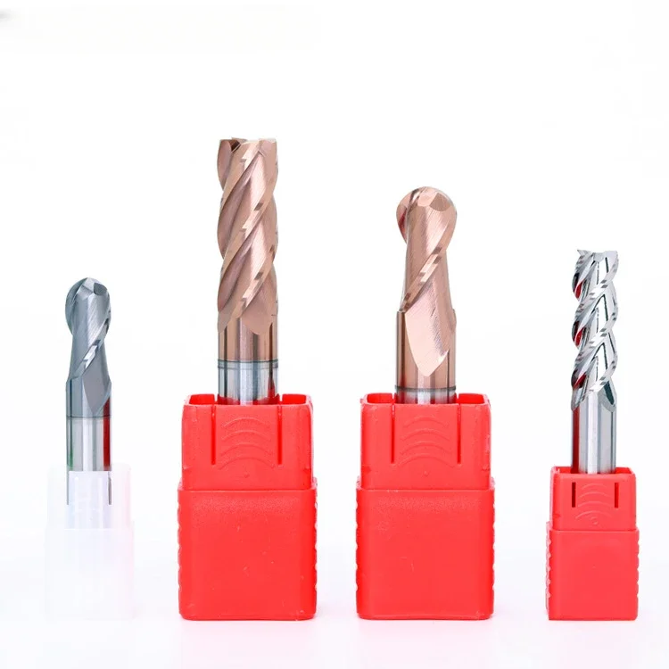 55 degree tungsten steel milling cutter two edge four edge 4 edge carbide numerical control tool coating flat bottom extended