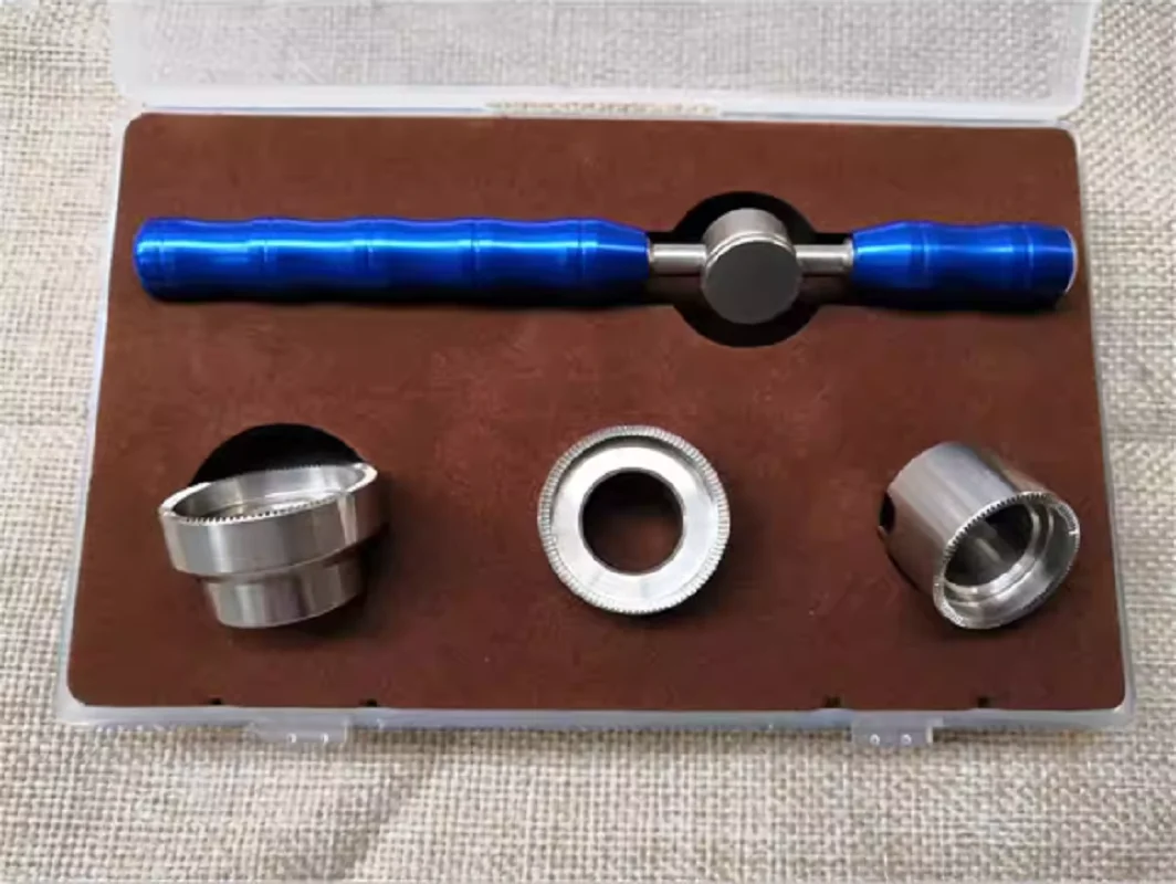 Herramienta para Abrir y Cerrar Cajas de Relojes Baume & Mercier, Kit de Reparación de Relojero de Alta Precisión a Prueba de Agua con 3 Matrices