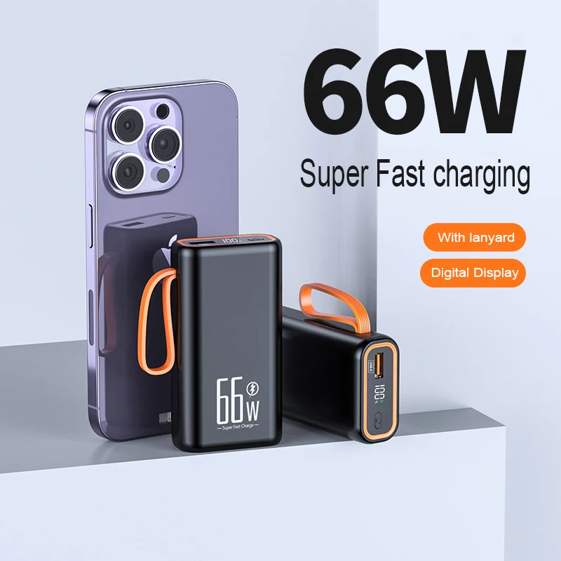 

Portable Charger Power Bank 30000mAh 66W Fast Charging Powerbank, Large Capacity External Battery Pack for iPhone Xiaomi Samsung