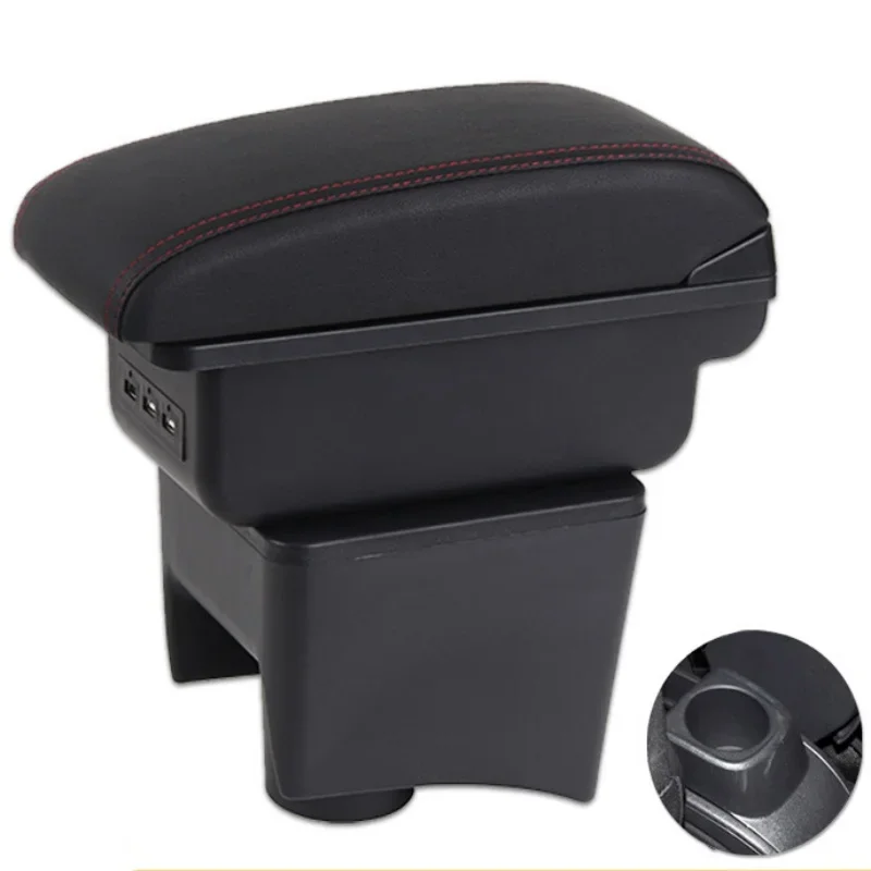 New luxury For Volkswagen POLO Armrest Box For VW POLO Mk5 6R Vento Car Armrest 2012-2018 Interior Storage box Car Accessories