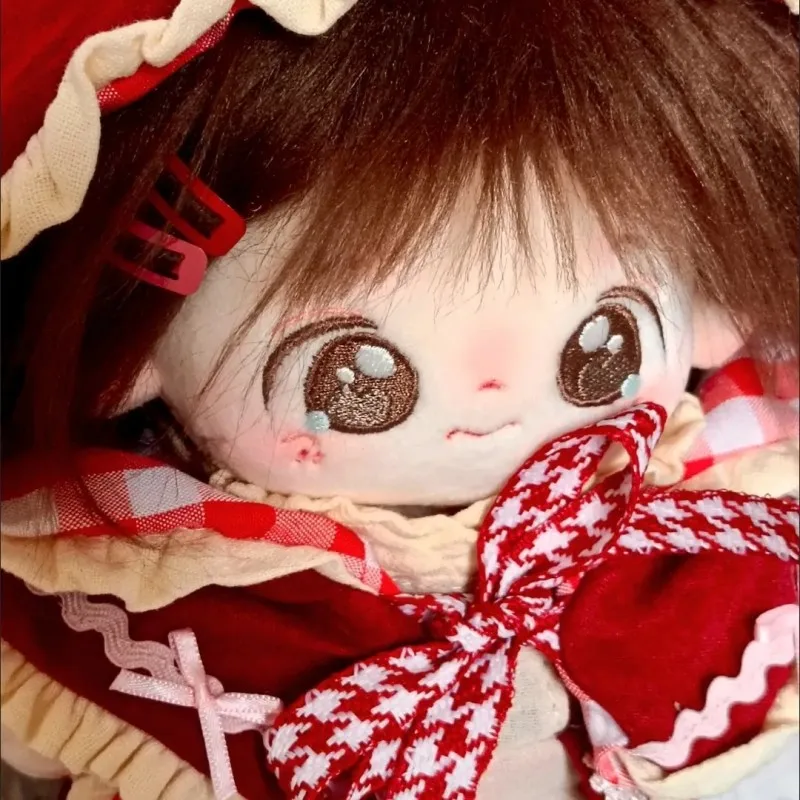 버터 쿠키 달콤한 '빨간 모자' 20cm 면 인형 드레스 세트 귀여운 인형 의상 교체 인형 옷 체리 크리스마스