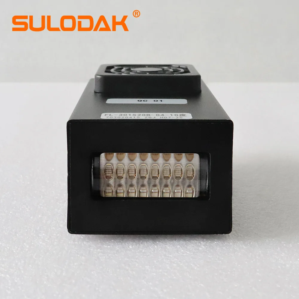 Fan Cooling Ink Curing Lamp with 10°C Angle 395nm For Epson XT800 DX5 XP600 UV LED Printer Curing Drying Lights