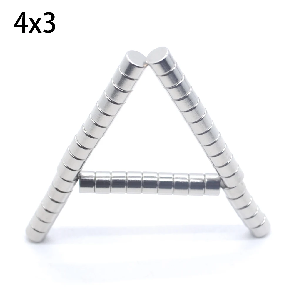 2025  5000PCS disc D4*3MM strong power small neodymium ndfeb permanent rare earth magnet fasterners 4mm x 3mm 4*3mm IMANES NEW