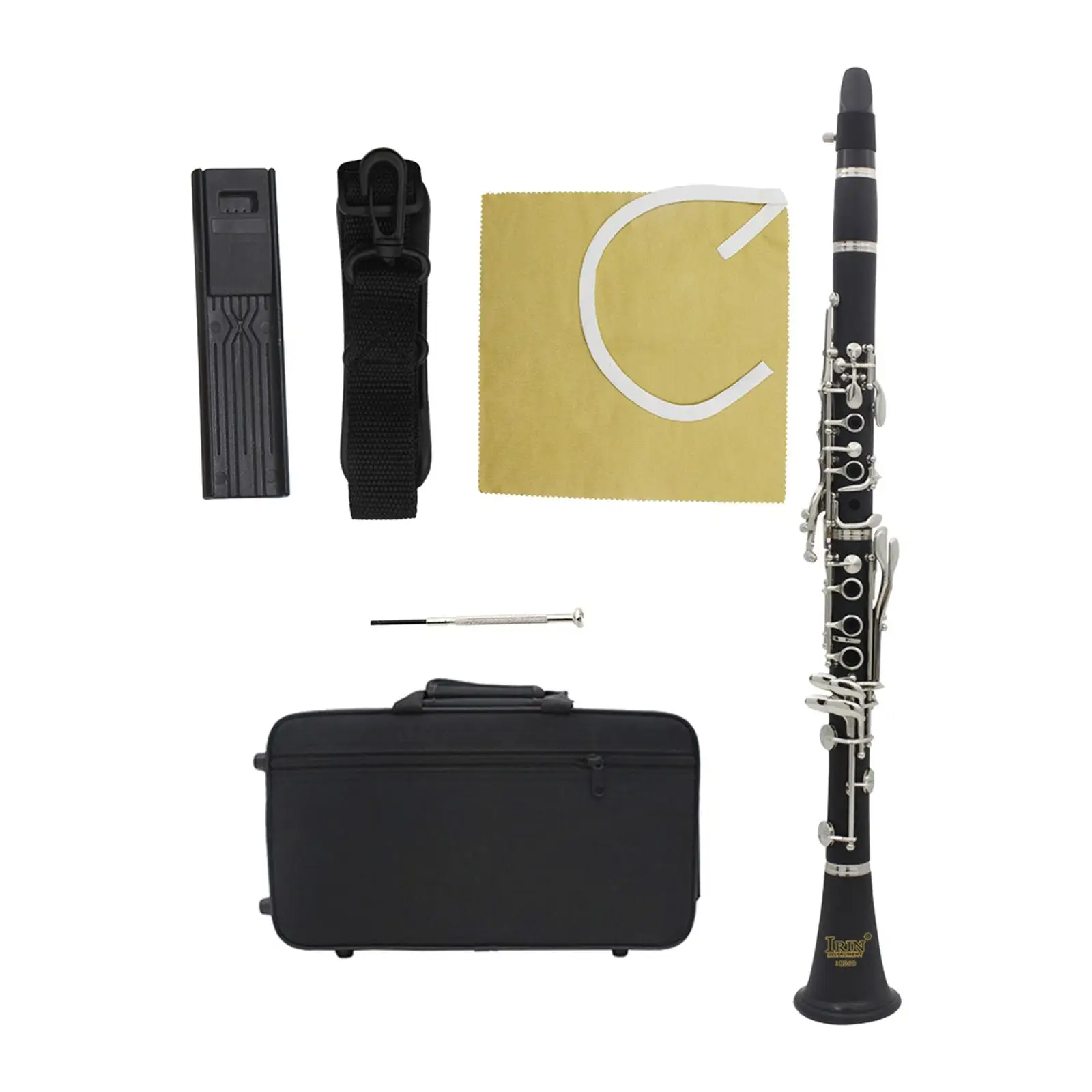 

B Flat Beginner Clarinet with Strap Portable Bakelite Tube for Children