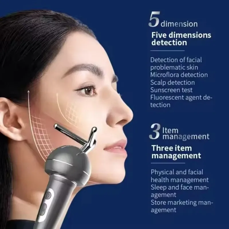 Draagbare 3D-huidscanner LED draagbare gezichtshuidanalysator