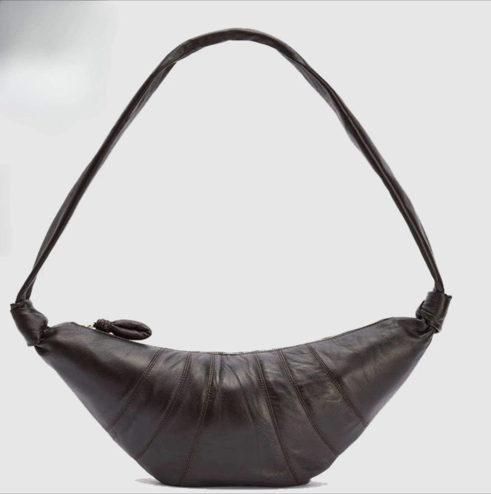 

Булочка из коровьего рога, натуральная кожа, диагональная булочка на одно плечо, модная булочка для пельменей для работы и поездок на работу, LE