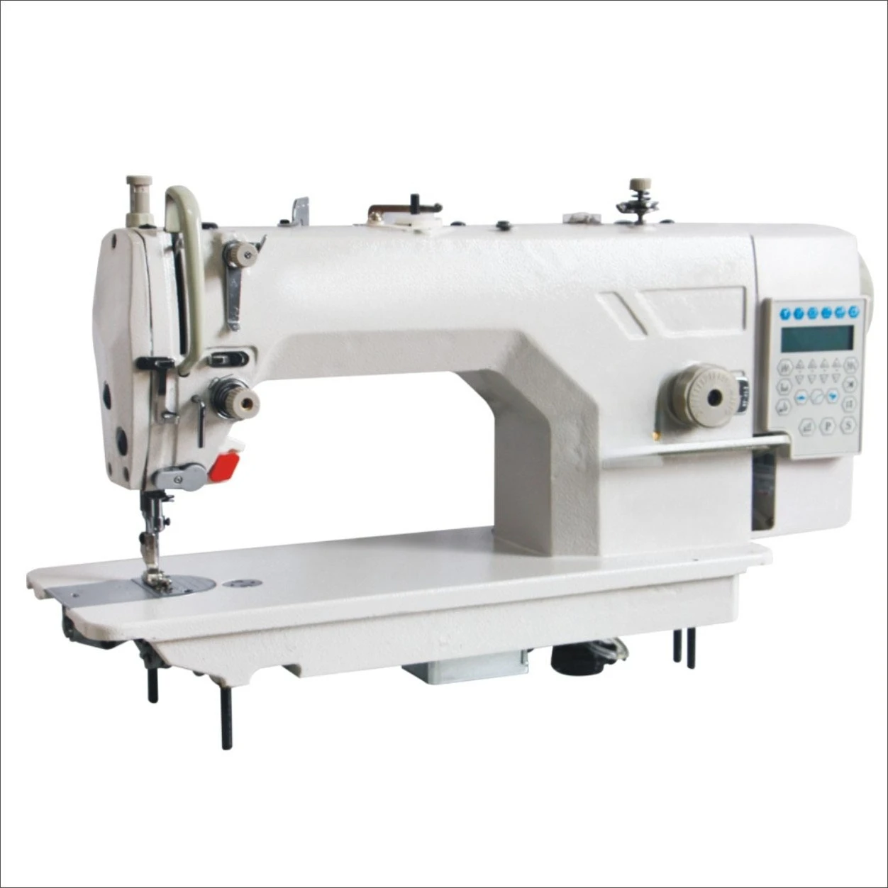 Computer direct drive integrated automatic thread cutting lockstitch machine