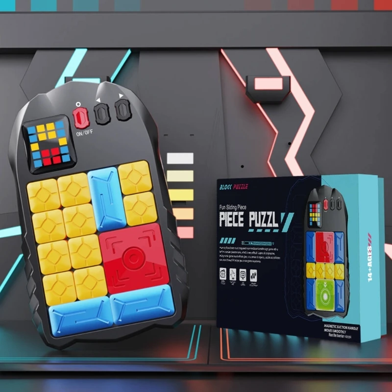 Gioco puzzle scorrevole elettrico con rilevamento della risoluzione automatica 7 livelli logici Giocattolo per per