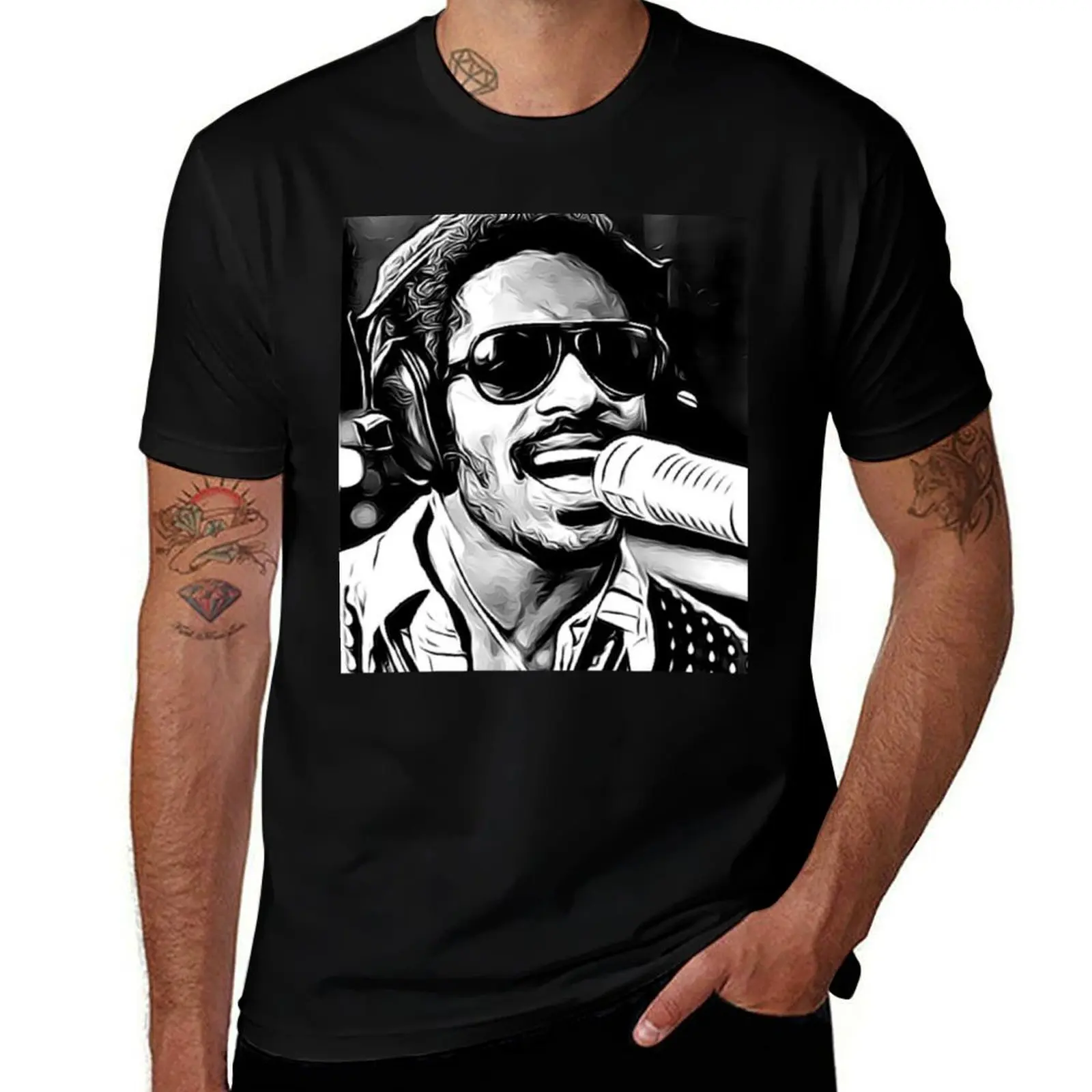 

Stevie Wonder T-Shirt funny t shirts cotton mens graphic t shirts T-Shirt