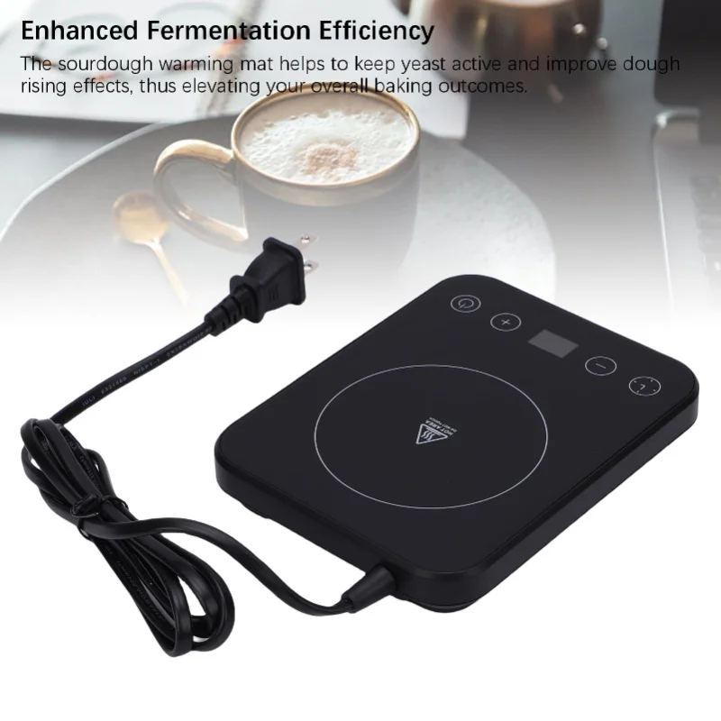 Sourdough Starter Warmer Mat with Digital Thermostat Precise Temperature Control 70F to 100F for Homemade Baking